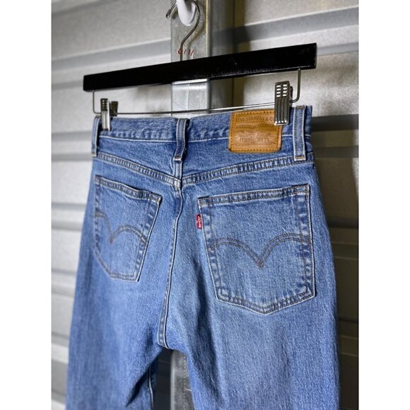 Levi's Wedgie Jeans Blue Womens Size 25 - Picture 8 of 11